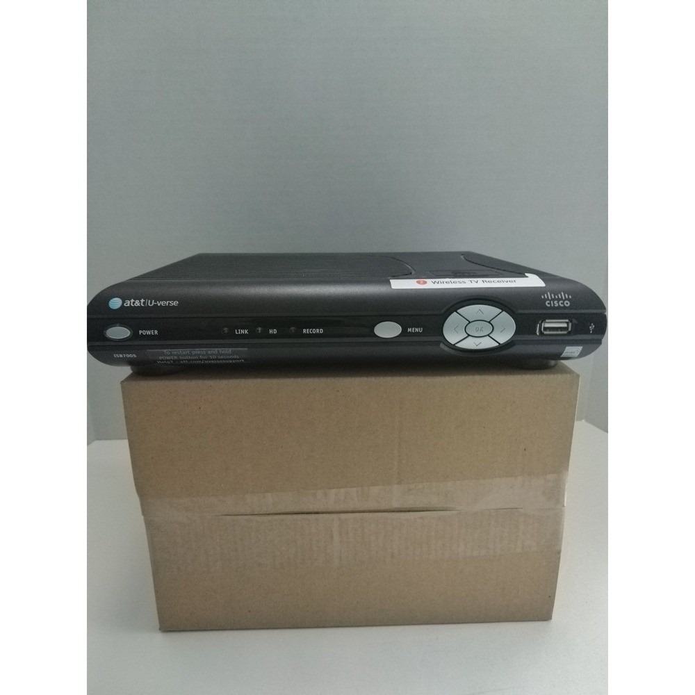AT&T U-VERSE ISB7005 PREOWNED UNTESTED INCLUDES NON-OEM POWER SUPPLY & HDMI CABL